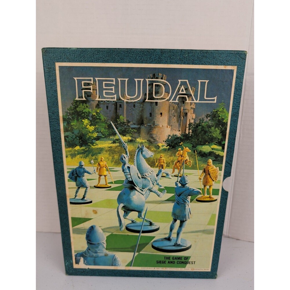 Feudal War Board Game 3M Bookshelf Vintage Strategy Military Castle 1967 COMP